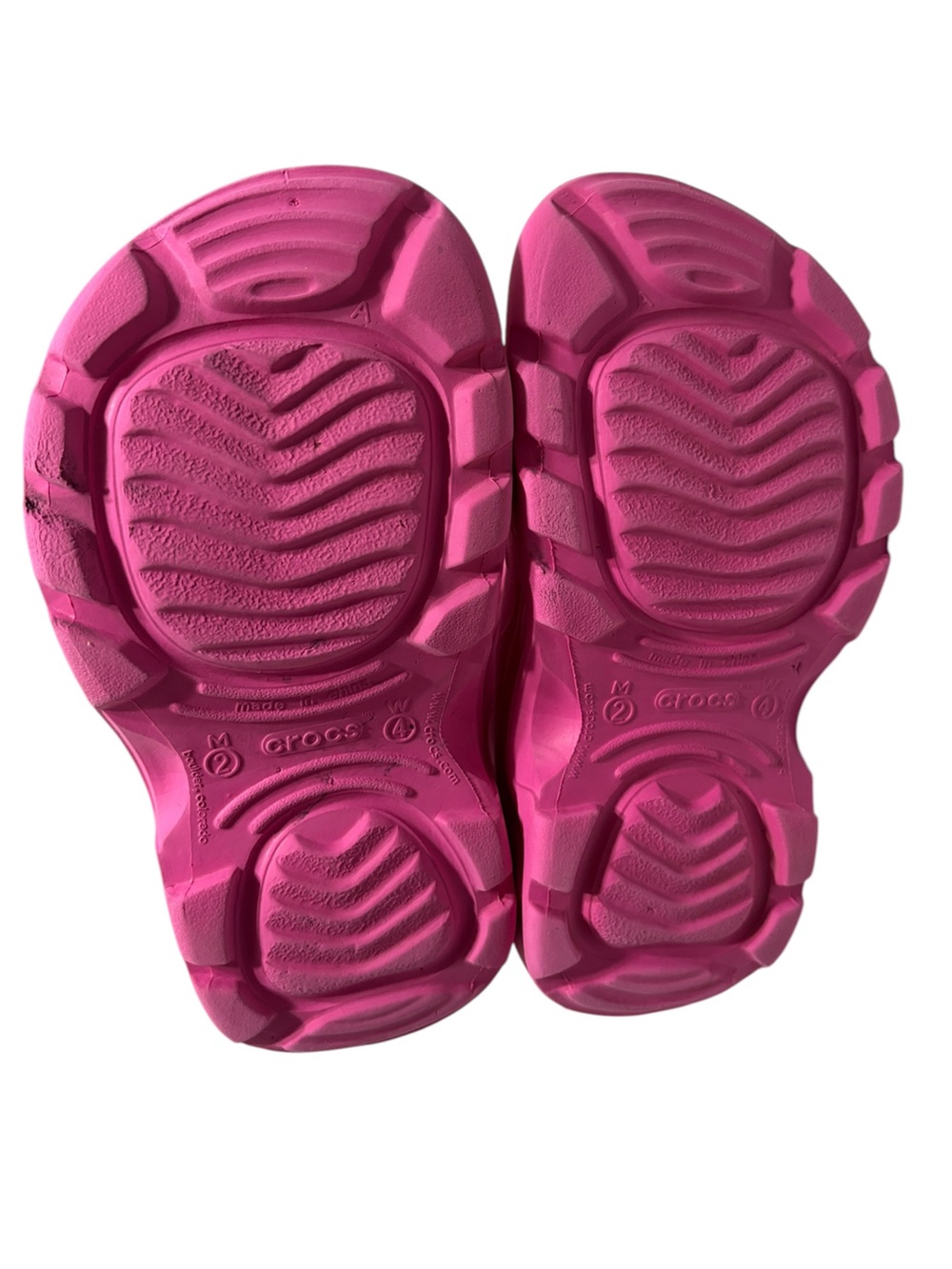 CROCS Pink Georgie Youth Slip-On Waterproof Outdoor Rain Boots Size M2 W4 - Picture 14 of 14